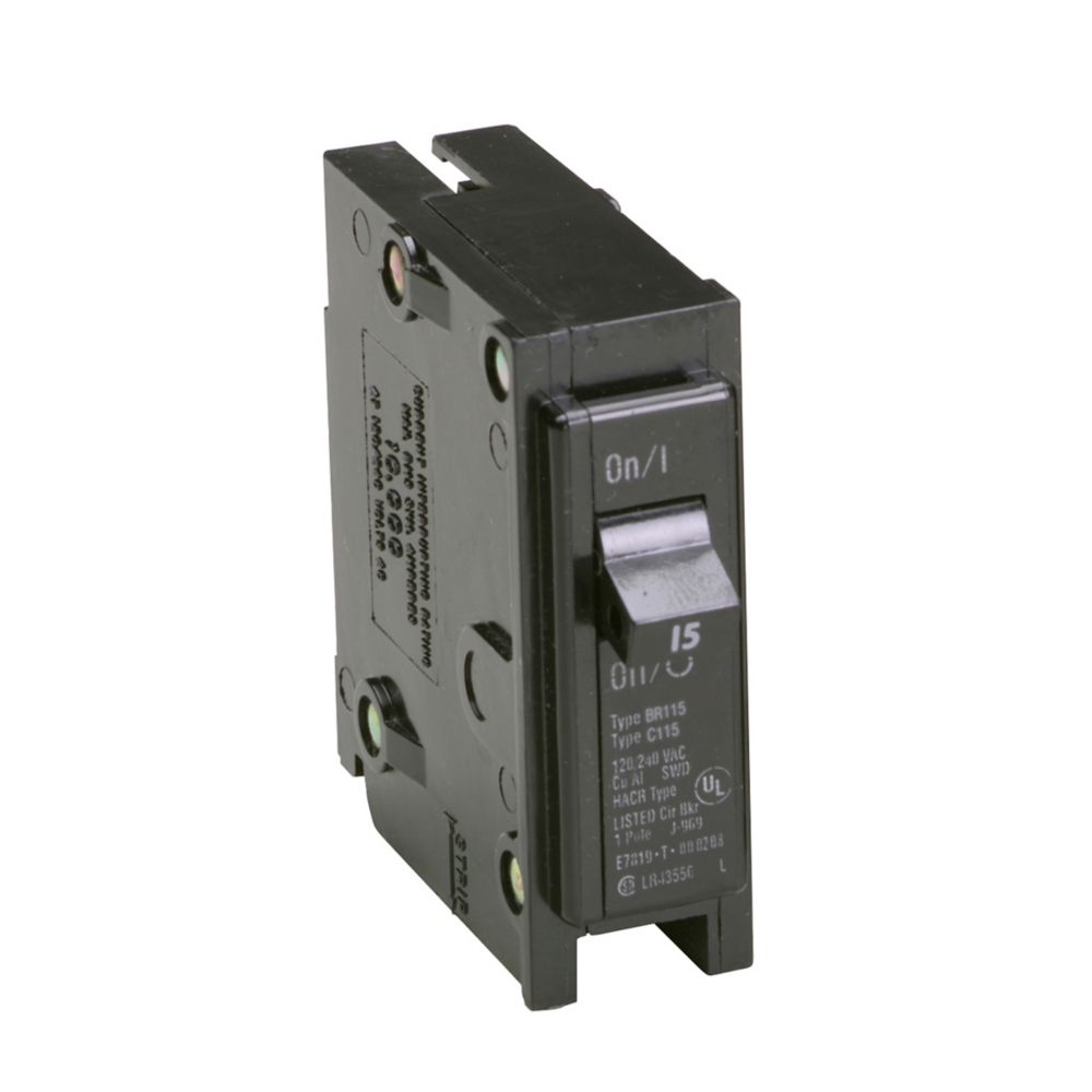 Eaton 15 AMP S/P PG-IN 120/240V BR115 Circuit Breaker