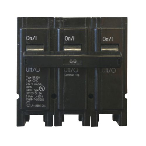Eaton 60 AMP 3/P PG-IN BR360 Circuit Breaker