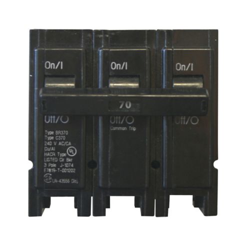 Eaton 70 AMP 3/P PG-IN BR370 Circuit Breaker