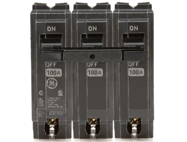 GE 100A 3/P FULL SIZE BREAKER - THQL32100