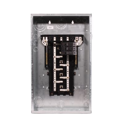 100 Amp 18-WAY 18-CIRCUITS LOAD CENTER INDOOR THREE PHASE COMPLETE WITH MAIN BREAKER 120/240V - GE PART NO.TM18410C