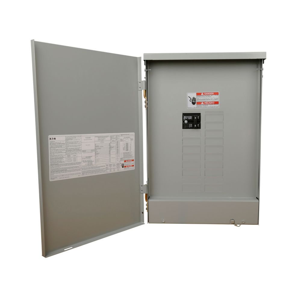 125 Amp 16-WAY 24-CIRCUITS LOAD CENTER OUTDOOR SINGLE PHASE 120/240V - EATON PART NO.BR1624N125R