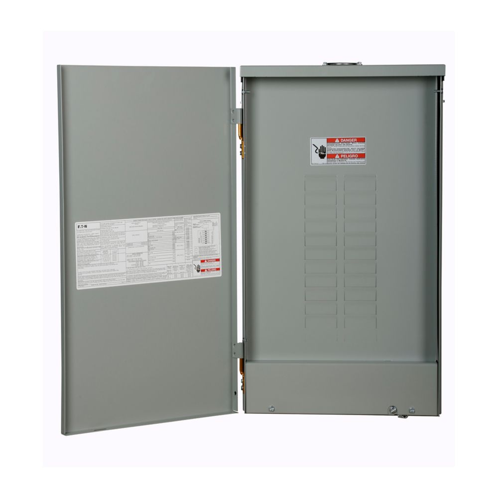 125 Amp 20-WAY 24-CIRCUITS LOAD CENTER INDOOR SINGLE PHASE 120/240V - EATON PART NO.BR2024N125