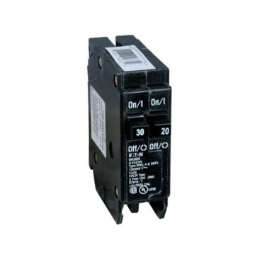 30/30 Amp Single Pole Duplex Plug-In Circuit Breaker 120/240V – EATON PART NO.BR3030