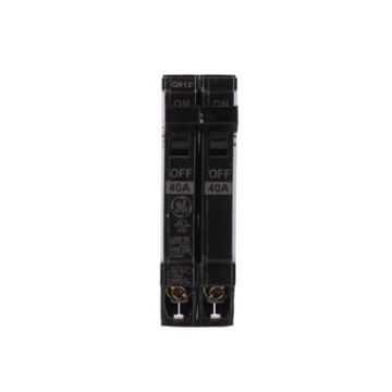 40 Amp Double Pole Plug-In Half Size Circuit Breaker 120/240V – GE PART NO. THQP240