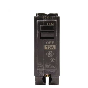 15 Amp Single Pole Plug-In Full Size Circuit Breaker 120/240V – GE PART NO. THQL1115