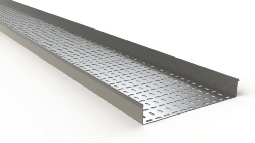 4" X 96" PERFORATED ZINC COATED GALVANIZED STEEL CABLE TRAY 