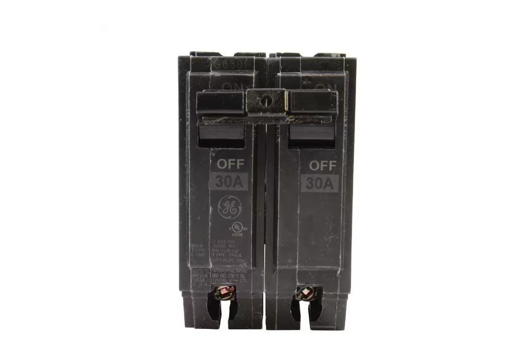 GE THQL2130 Q-Line 30 Amp 2 Double-Pole Full Size Circuit Breaker 120/240 Vac 